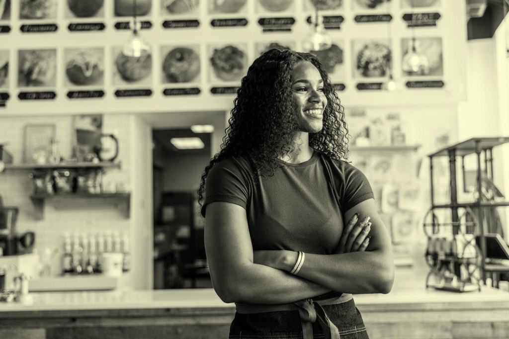 Portrait of female coffeeshop owner